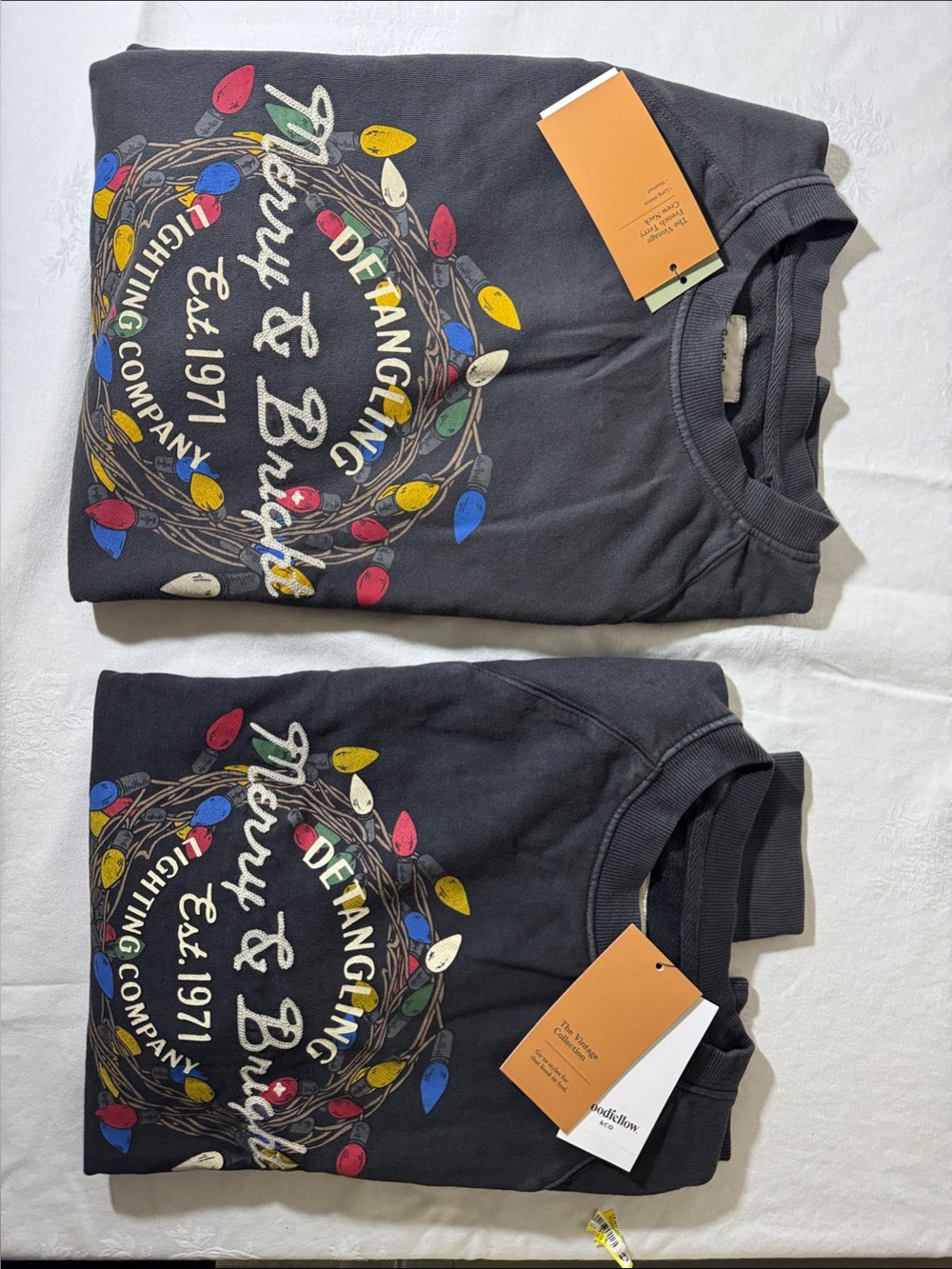 Goodfellow & Co matching his/her The Vintage Collection Christmas Light Sweaters